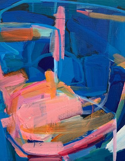 Susie Johnston, Whirlwind, acrylic on board, 30x30cm, 2020